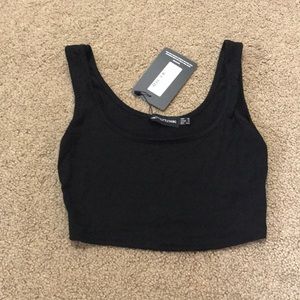 NWT black crop top